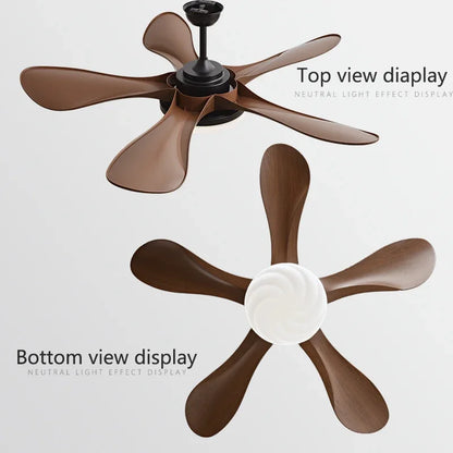 DecorBites™ 58-Inch Black Ceiling Fan Light for Dining & Living Rooms has Strong Winds.