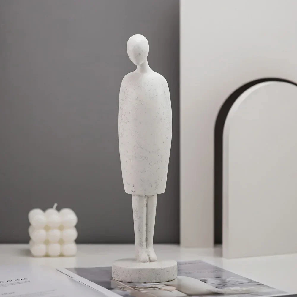 DecorBites™ Abstract People Resin Statue Set for Modern Home Decor
