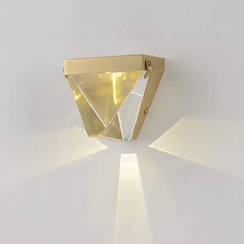 DecorBites™ Crystal Wall Sconce Light for Living Room Bedroom Hallway Lighting