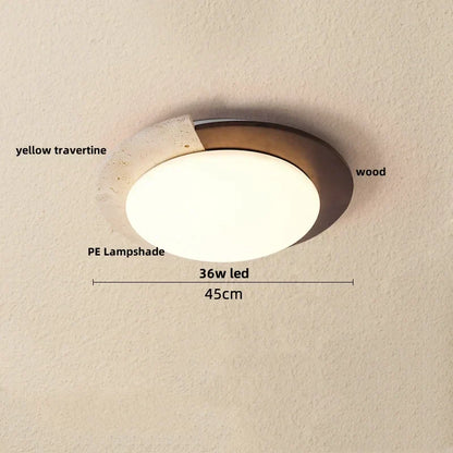 DecorBites™ LED Ceiling Lights Modern Nordic White Stone Plafond Lamp