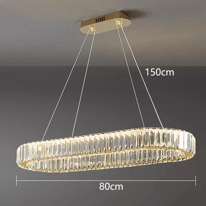 DecorBites™ Crystal Chandelier: Modern Living & Dining Room Pendant Lights