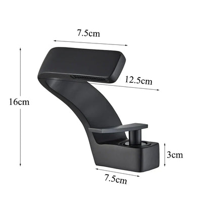 DecorBites™ Black Waterfall Bathroom Basin Faucet Cold Hot Mixer Deck-mounted Simple Design