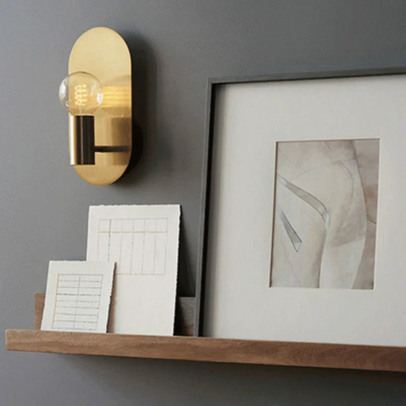 DecorBites™ Gold Bedroom Wall Sconce Indoor Lighting Fixture for Elegant Home Decor