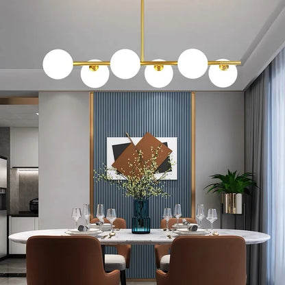 ™ Gold Glass Ball LED Pendant Light for Kitchen Dining Room Lighting