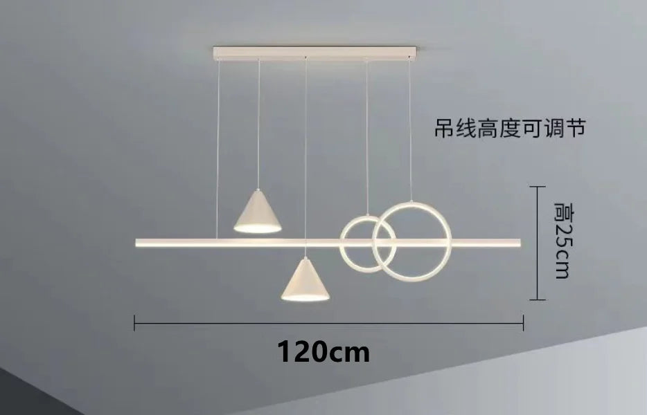 DecorBites™ Black Nordic Designer Dining Pendant Lamp: Stylish Lighting for Home Decor