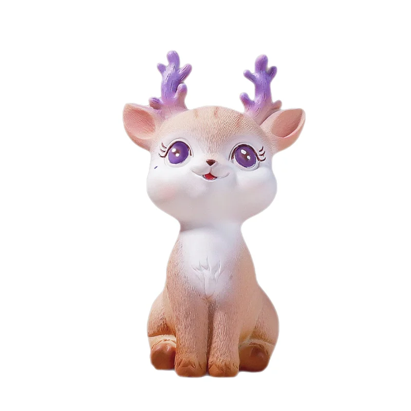 DecorBites™ Cartoon Sika Deer Resin Ornament for Home Decor or Baking