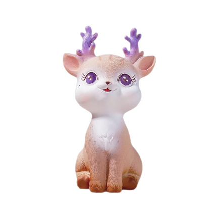 DecorBites™ Cartoon Sika Deer Resin Ornament for Home Decor or Baking