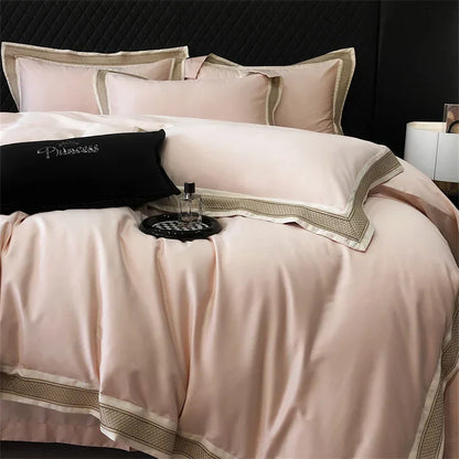 DecorBites™ 1000TC Luxury Embroidery Bedding Set - Full/Queen/King 4Pcs