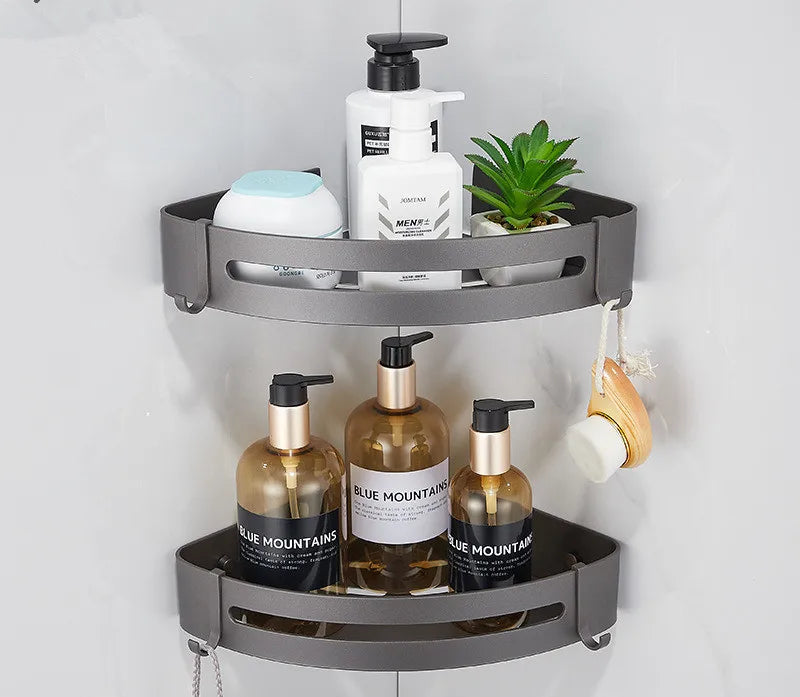 DecorBites™ Bathroom Hardware Set: Towel Rack, Shelf, Paper Holder, Towel Holder, Toilet Brush Holder