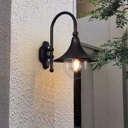 DecorBites™ Black Outdoor Wall Lamp for Country Garden Villa Aisle Balcony Lighting