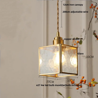 DecorBites™ Glass LED Pendant Lamp Adjustable Loft Kitchen Light Fixture