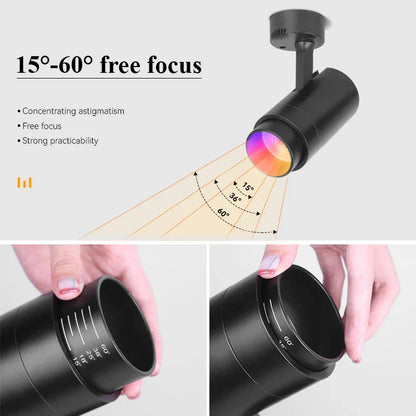 DecorBites™ LED RGB Spotlight with Remote Control for KTV Bar Disco Lighting