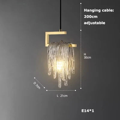 DecorBites™ Crystal LED Ceiling Chandelier - Dimmable Art Deco Pendant Light