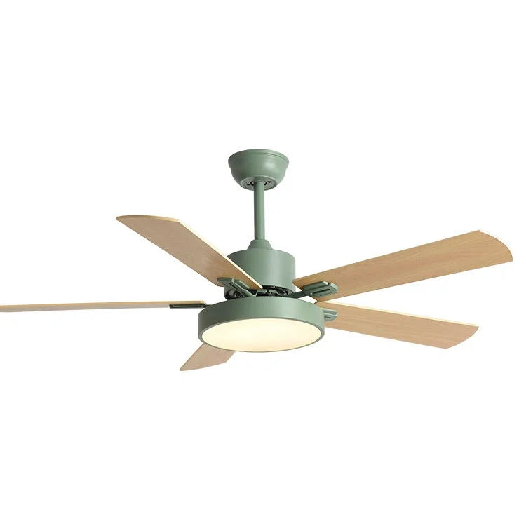 DecorBites™ 56" Wooden LED Ceiling Fan with Pure Copper Motor & 5-Blade Light