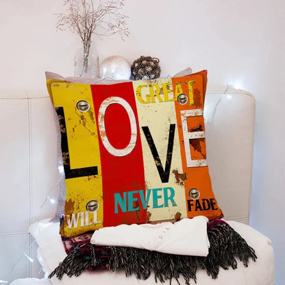 DecorBites™ 45x45cm Peach Skin Pillow for Living Room Sofa Bed Chair Office Pillowcase