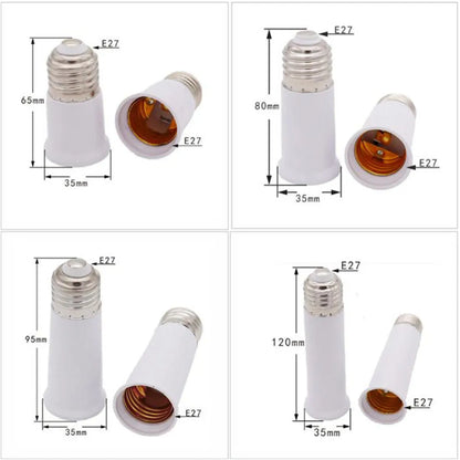 DecorBites™ E27 to E27 Socket Extender Medium Base Lamp Adapter