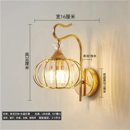 DecorBites™ Crystal LED Wall Lamp for Home Decor - Modern Sconce Light Fixture for Living Room & Bedroom