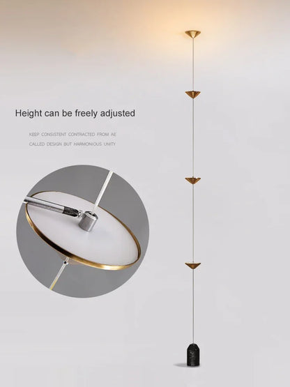 DecorBites™ Cone Design Art Iron Hanging Cable Floor Lamp