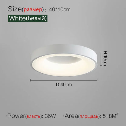 DecorBites™ 2023 Minimalist Round Dining Room Master Bedroom Ceiling Lamp