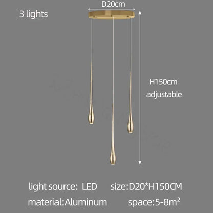 DecorBites™ Gold-Plated Duplex Chandelier: Modern Lighting for Living Room, Staircase, Kitchen, Restaurant