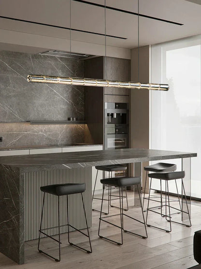 DecorBites™ Glass LED Chandelier: Modern Italian Design for Dining Room, Kitchen Island, or Home Luxury