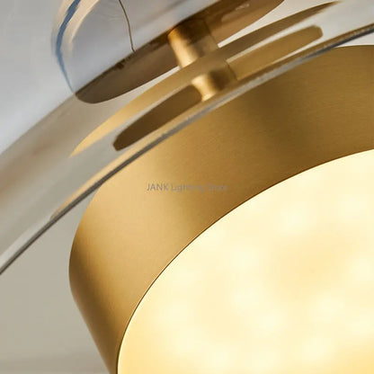 DecorBites™ Amber Glass Chandelier Pendant Light for Living Room, Bedroom, Kitchen, and Bar