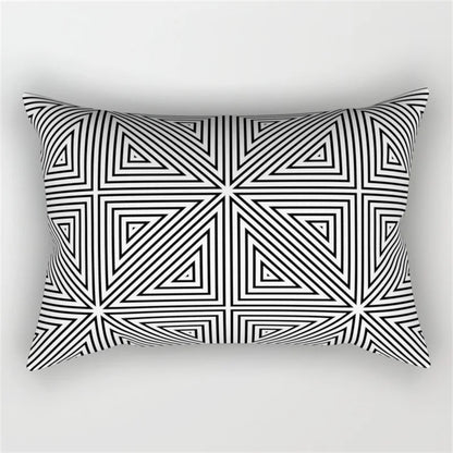 DecorBites™ Geometric Wave Line Waist Pillowcase Set