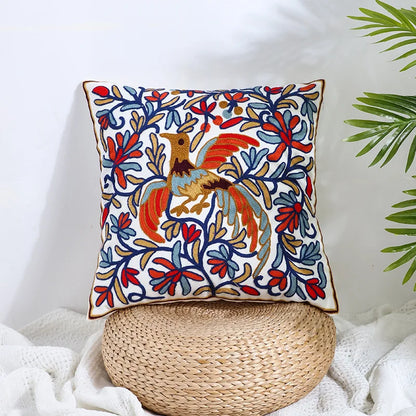 DecorBites™ Boho Farmhouse Floral Square Pillow Cover Set of 2