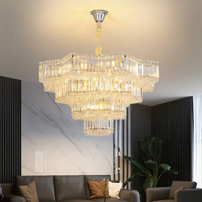 DecorBites™ Crystal Livingroom Chandelier: Modern Luxury for Dining Room, Bedroom, and Hall