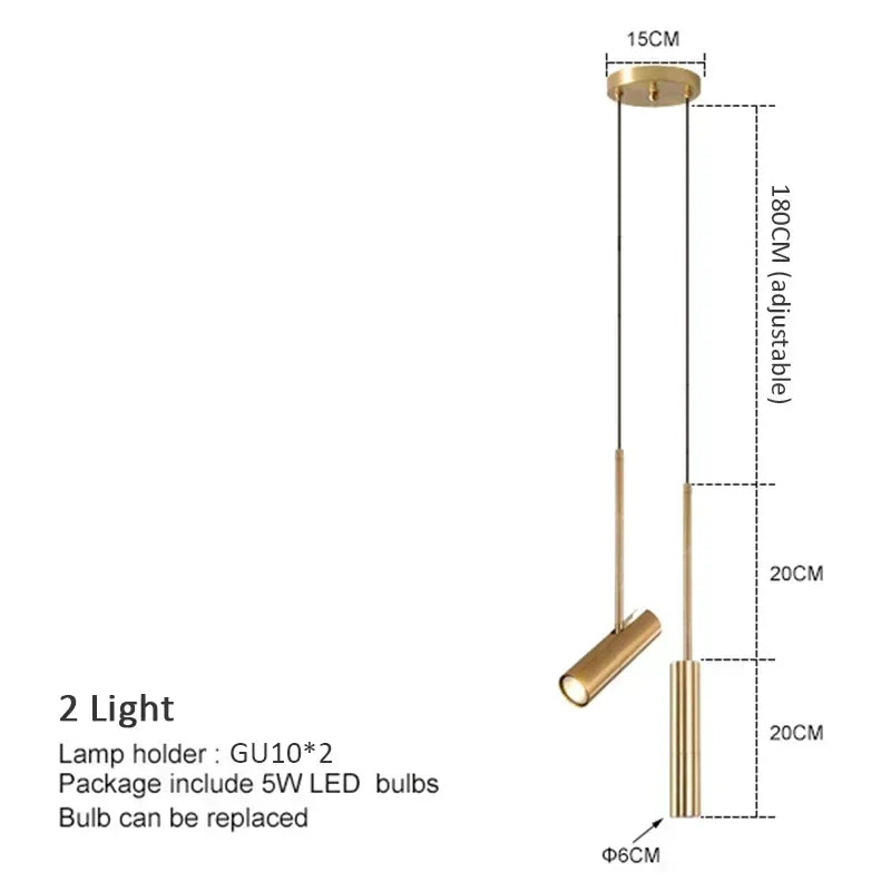 DecorBites™ LED Pendant Light: Minimalist Hanging Lamp for Bedroom, Dining Room, Kitchen