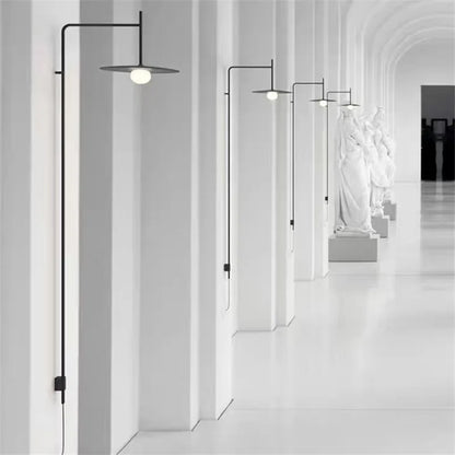 DecorBites™ LED Glass Art Wall Lamp with Long Rocker Arm for Living Room and Studio
