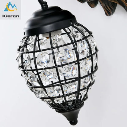 DecorBites™ King Crystal Wall Lamp for Bedroom, Living Room, Hotel, Club, and Restaurant