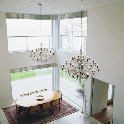 ™ LED Candle Chandelier: Elegant Italian Design Pendant Light for Home Decor