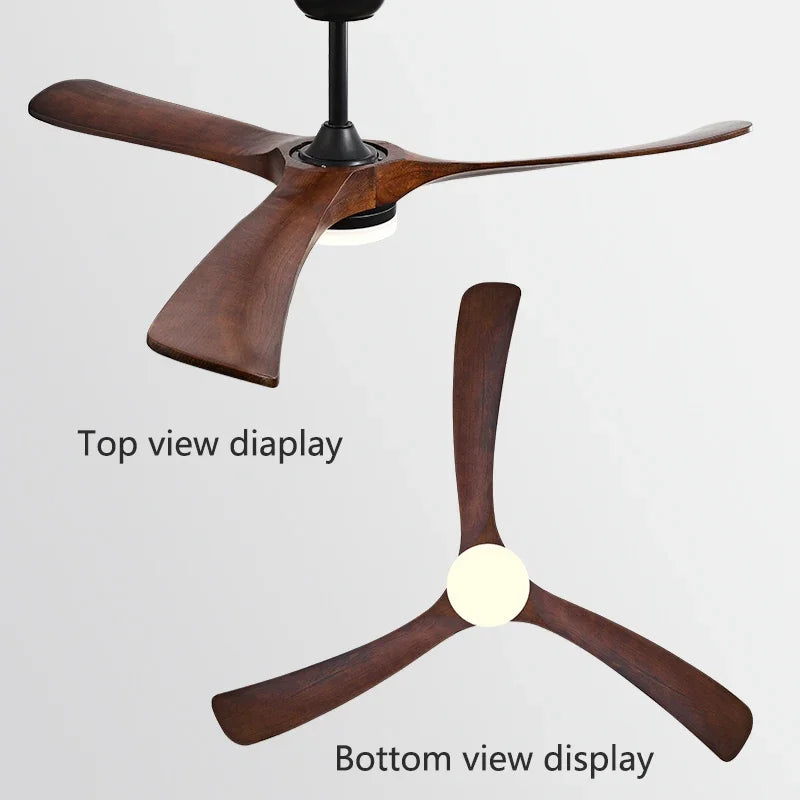 DecorBites™ 70" Wooden Ceiling Fan with Reversible Motor for Year-Round Comfort
