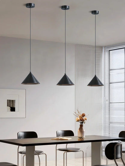 DecorBites™ Brushed Sliver Black Pendant Light Chandelier for Bedroom Kitchen Dining Room