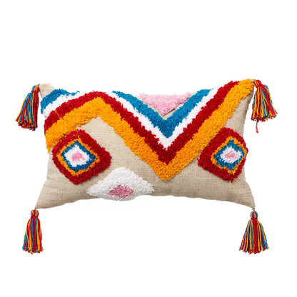 DecorBites™ Boho Tassel Macrame Throw Pillow Covers - Luxury Home Decor for Bed Sofa