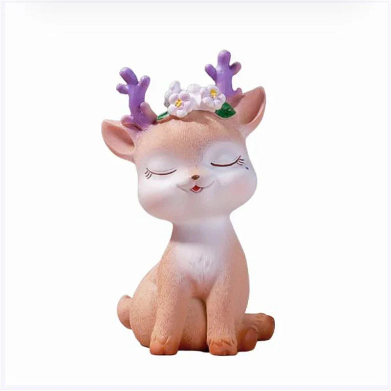 DecorBites™ Cartoon Sika Deer Resin Ornament for Home Decor or Baking