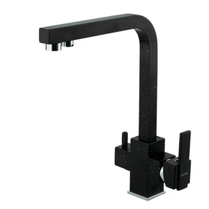 DecorBites™ Dual Outlet Gold Kitchen Faucet for Purified Water Hot & Cold Basin Sink