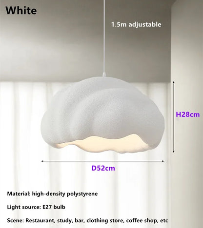 DecorBites™ Cream Wabi Sabi LED Pendant Chandelier - Elegant Dining Room & Bedroom Decor