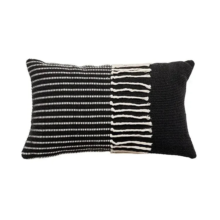 DecorBites™ Boho Geometric Tufted Tassel Cushion Cover 30x50/45x45cm