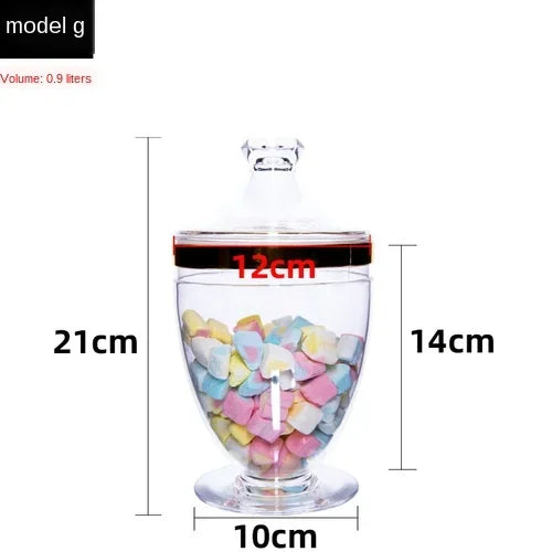 DecorBites™ Acrylic Candy & Spice Jar Set for Kitchen Food Storage