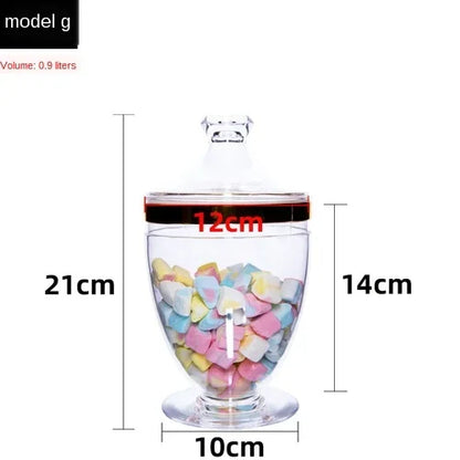 DecorBites™ Acrylic Candy & Spice Jar Set for Kitchen Food Storage