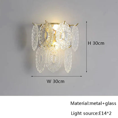 DecorBites™ Gold Glass Dining Table Lamp | Modern Round Crystal Hanging Pendant Lights