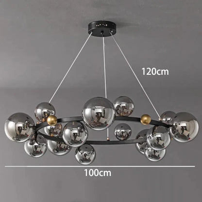 DecorBites™ Crystal Chandelier: Modern Stair Pendant Lamp for Living Room, Interior Lighting