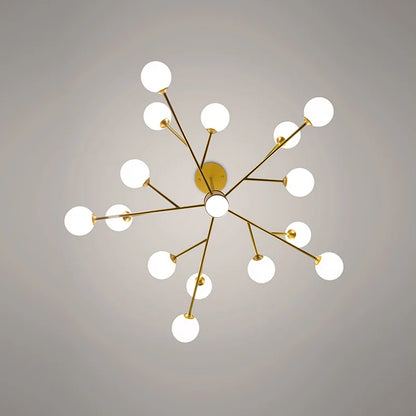 DecorBites™ Black Chandelier: Luxury Glass Pendant Light for Home, Bedroom, or Living Room