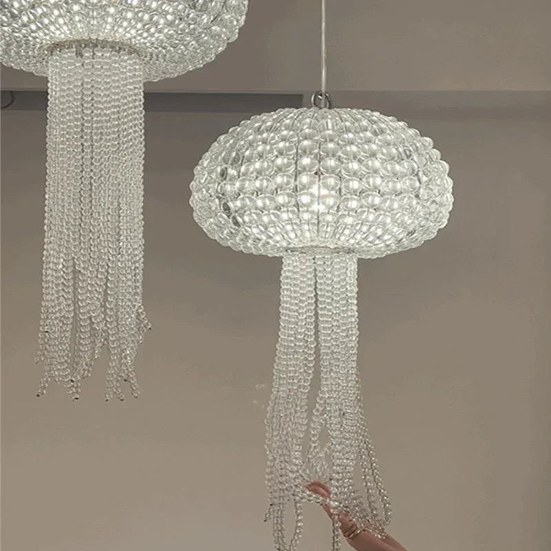 DecorBites™ Art Deco Dimmable Hanging Chandelier Lighting for Foyer and Dining Room