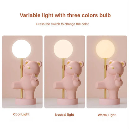 DecorBites™ Bear Princess Desk Night Light USB LED Lamp