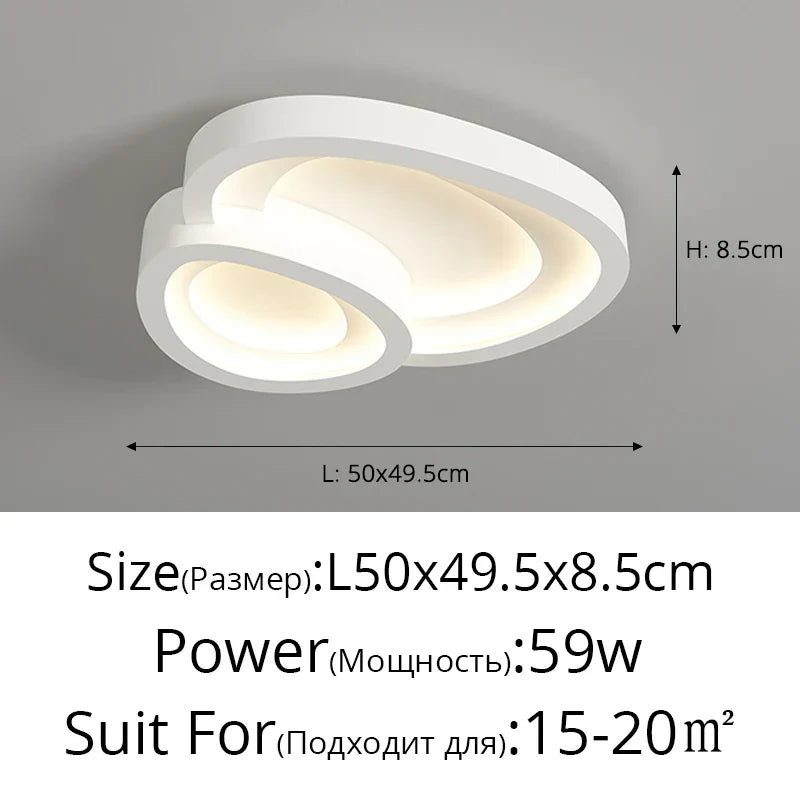 DecorBites™ LED Flower Chandelier for Modern Bedroom Ceiling Lamps - Indoor Lighting for Home