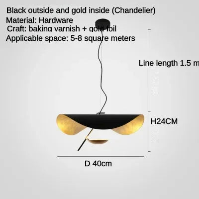 ™ LED Flying Saucer Chandelier - Modern Ceiling Light for Living Room & Bar