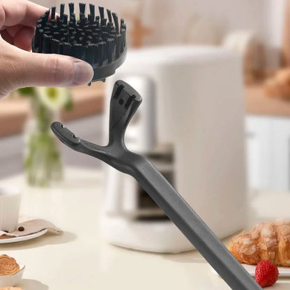 DecorBites™ Coffee Maker Brush: Adjustable Coffee Machine Grinder Cleaning Tool